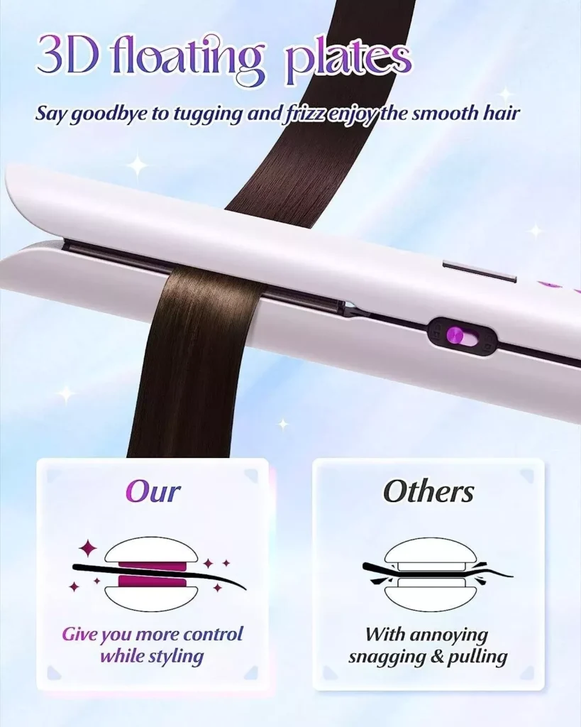 Top Hair Straighteners: 2-in-1 Cordless Hair Straightener and Curler